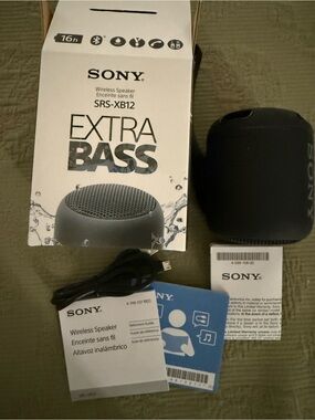 Sony Portable Wireless Speaker in Black